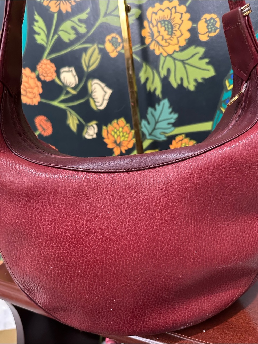 Vintage Cartier Must Burgundy Leather Hobo Bag - Picture 11 of 14
